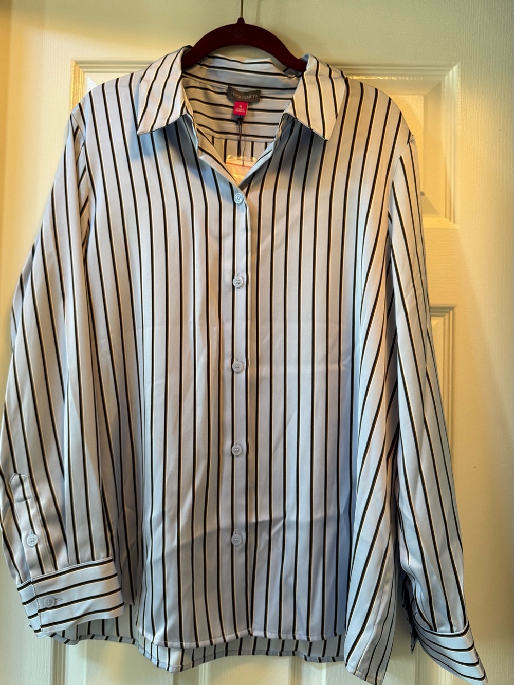 VINCE CAMUTO Wave Coast Relaxed Fit Blouse-XL (16)
